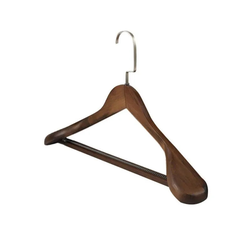 High-Grade Wide Shoulder Wooden Plastic Hanger Suit Hanger Seamless Clothe Hanger Wardrobe Storage Rack Household Hanger Quality