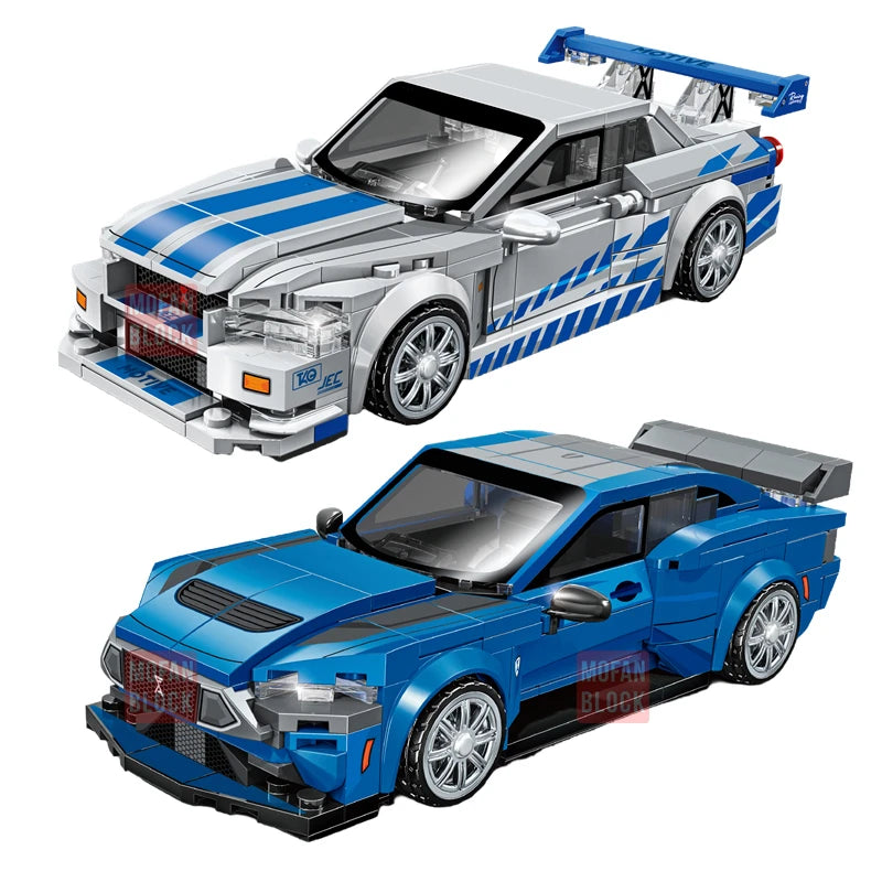 SEMBO BLOCK City Famous Technical Sports Car Supercar Model Assembly Building Block Classic Vehicle Series Bricks Boy Toys Gifts