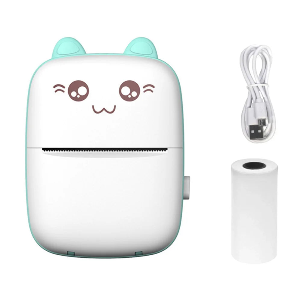 Portable Mini Bluetooth Wrong Printer Mobile Phone Photo Title Note Print Pocket Student Error Label Printer for Children's Gift