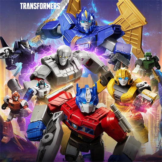 BLOKEES X Transformers All Stars 5 Origins Movie Official - Optimus Prime & Megatron Action Figure Toy Orion Pax Ornaments Gift