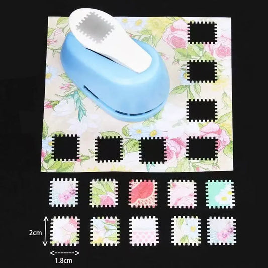One-piece stamp embossing tool, stamp journal hole punch, creative handmade embossing tool, journal material collection tool.