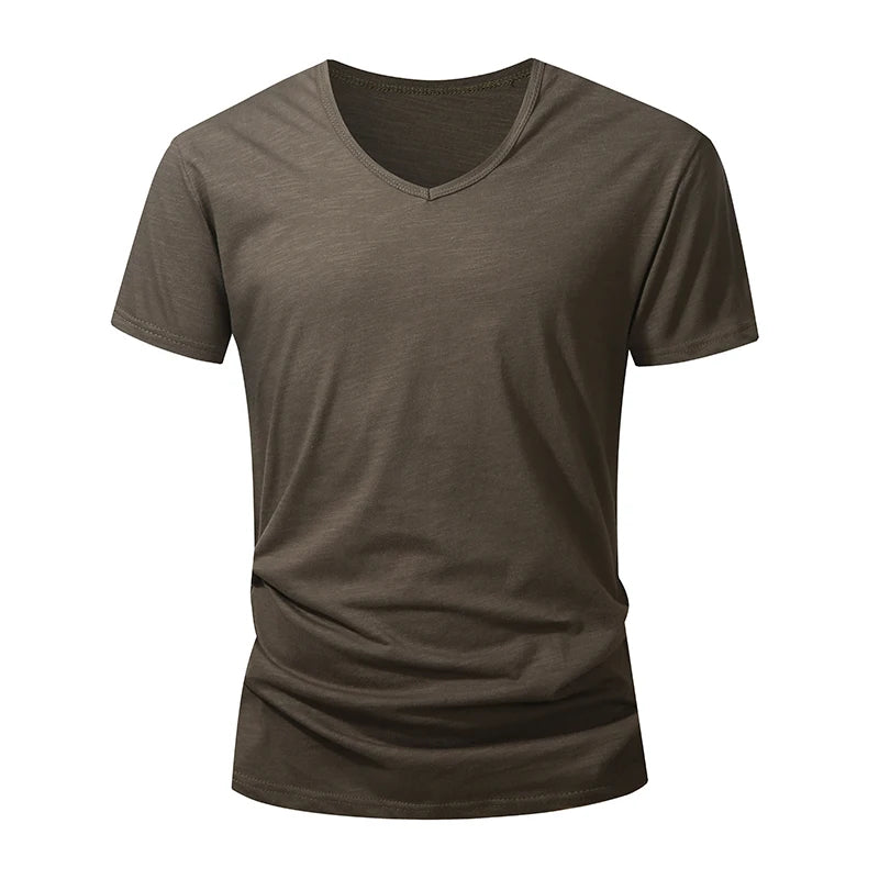 100% Cotton Men T-shirt Summer Short Sleeve Tops Tee Black White Male Clothing Soft High Quality Homme Tshirt Casual T Shirt Men
