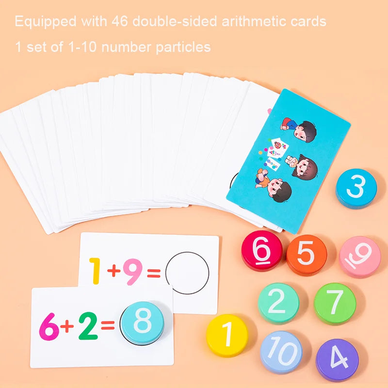 Children's math early education teaching aids, number cognition matching, mathematical operations learning, educational toys