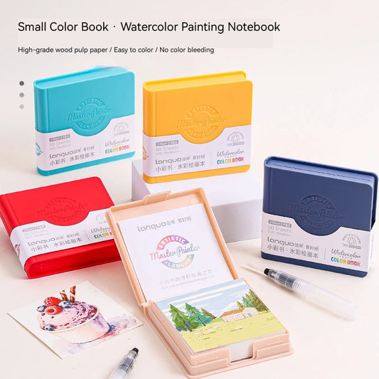 Mini Watercolor Notebook – 50 Sheet 230gsm Tearable Drawing Pad
