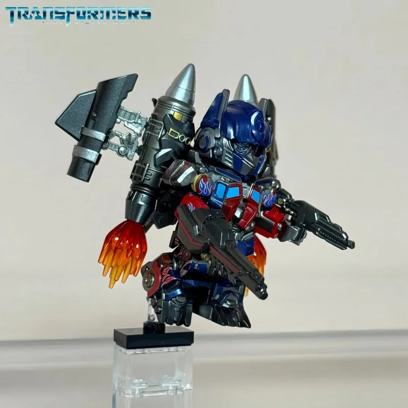 Optimus Prime Jetpack Transformers Blocks Small Particles MOC Megatron Children's Assembly Toy Bumblebee Model Desktop Gifts