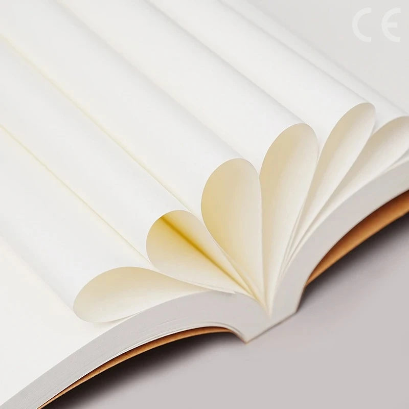 DIY Cover Kraft Paper Notebook A5/B5 Size 100/200 Sheets Blank Journal Draft Book for Students Teachers School Office