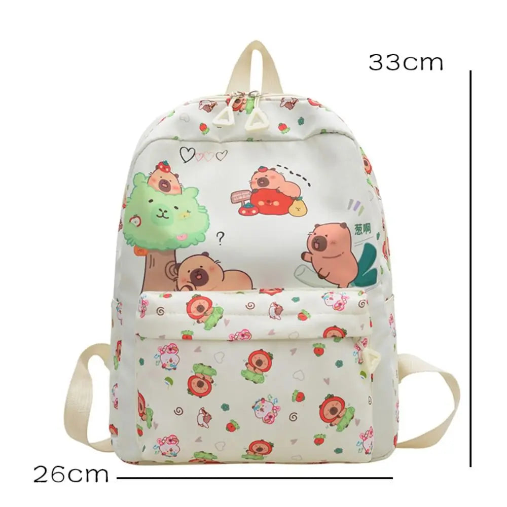 New Nylon Backpack Large Capacity Lightweight Shoulders Bag Alleviate Burden Waterproof Schoolbag Back To School