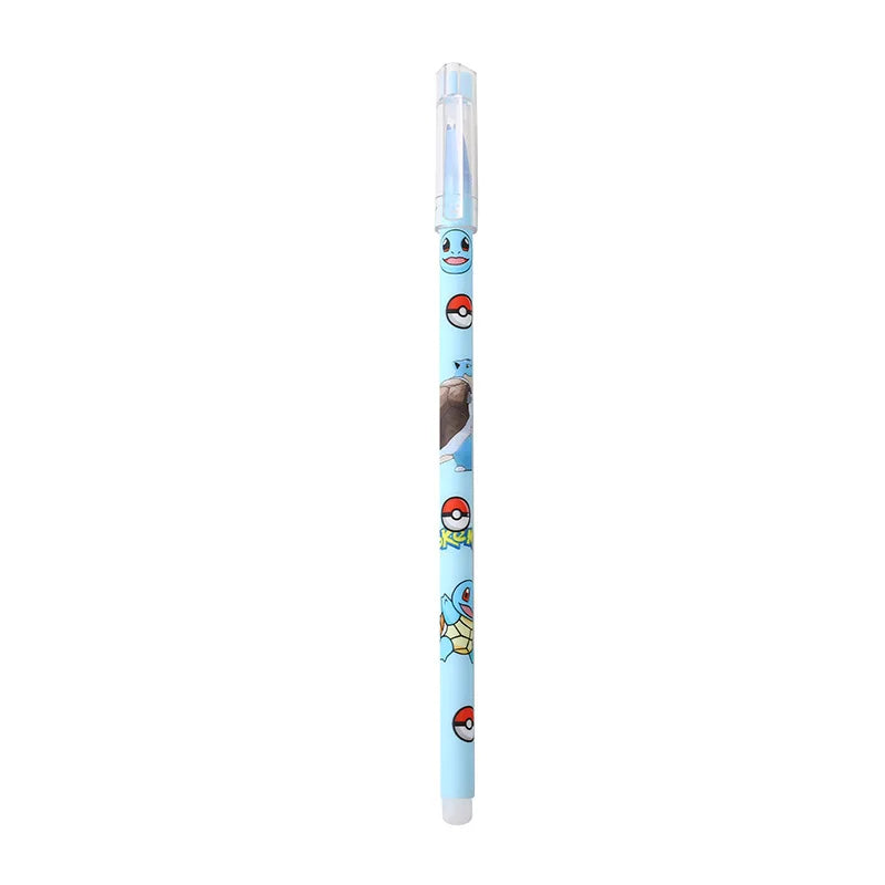 12pcs/box Pokemon Gel Pen Anime Pikachu Cartoon Erasable Writing Signature Pen Student Learning Supplies Stationery for Children