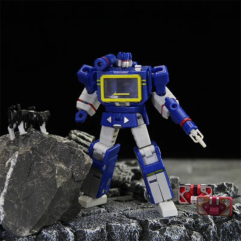 PT-04 Soundwave Pocket toys PT04 Transformation Tape G1 Mini War KO DX9 Action Figure Robot Toys Kids Gift