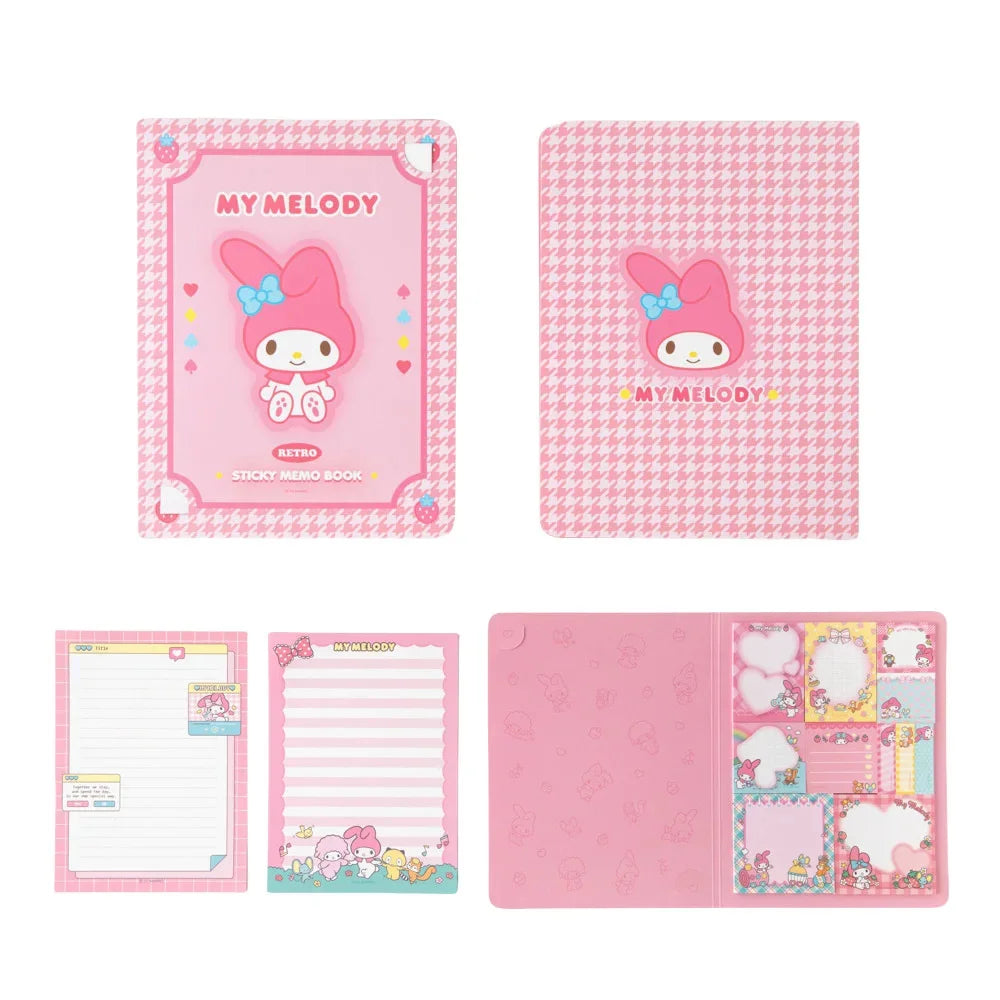 Kawaii Cute Sanrio Convenience Book My melody Kuromi Hello Kitty Note Book Paste Notepad Stationery Student Birthday Gifts