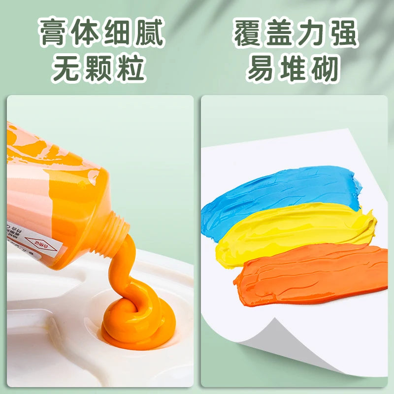 75ml Acrylic Paint Non Toxic Non Fading,Rich Pigments for Painters, Adults for Canvas Wood Clay Fabric Ceramic Craft Supplies