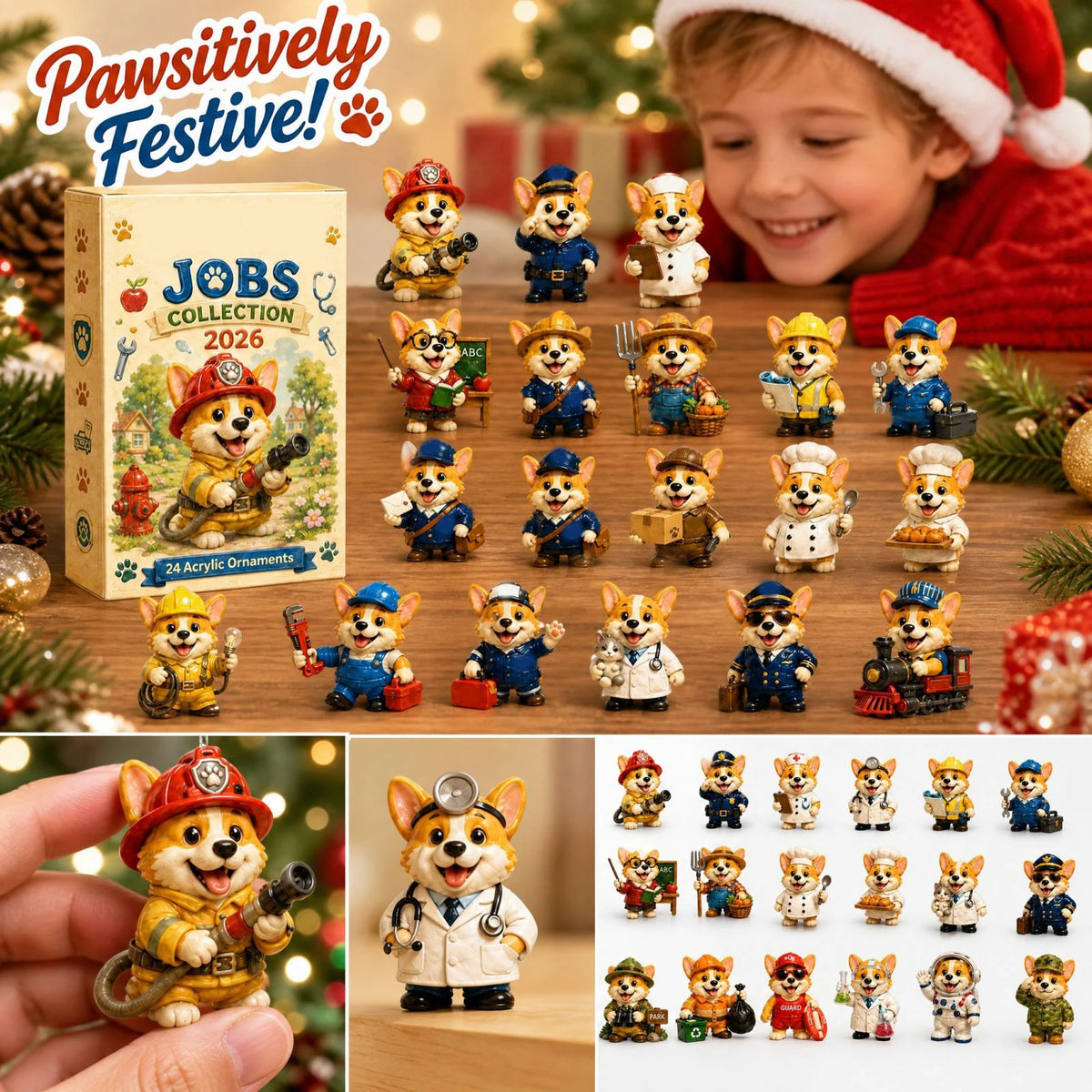 Jobs Collection Advent Calendar – 24-Piece Christmas Countdown Gift Box