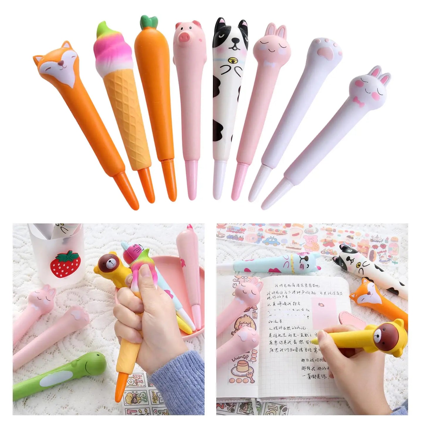 Fancy Pencil Fidget Topper Stress Relief Pen Pretty Pens to Write for Children and Learning Environments