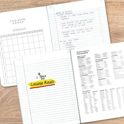 80Pg College Rule Composition Notebook 9.75 Inchx7.5 Inch: Soft Cover, Acid-Free, Sewn Binding, Adult Stationery