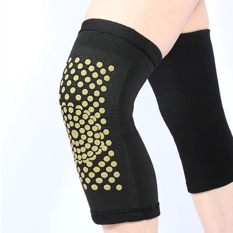 1 Pair New Self Heating Support Knee Pads Knee Brace Warm for Arthritis Joint Pain Relief Injury Recovery Knee Massager