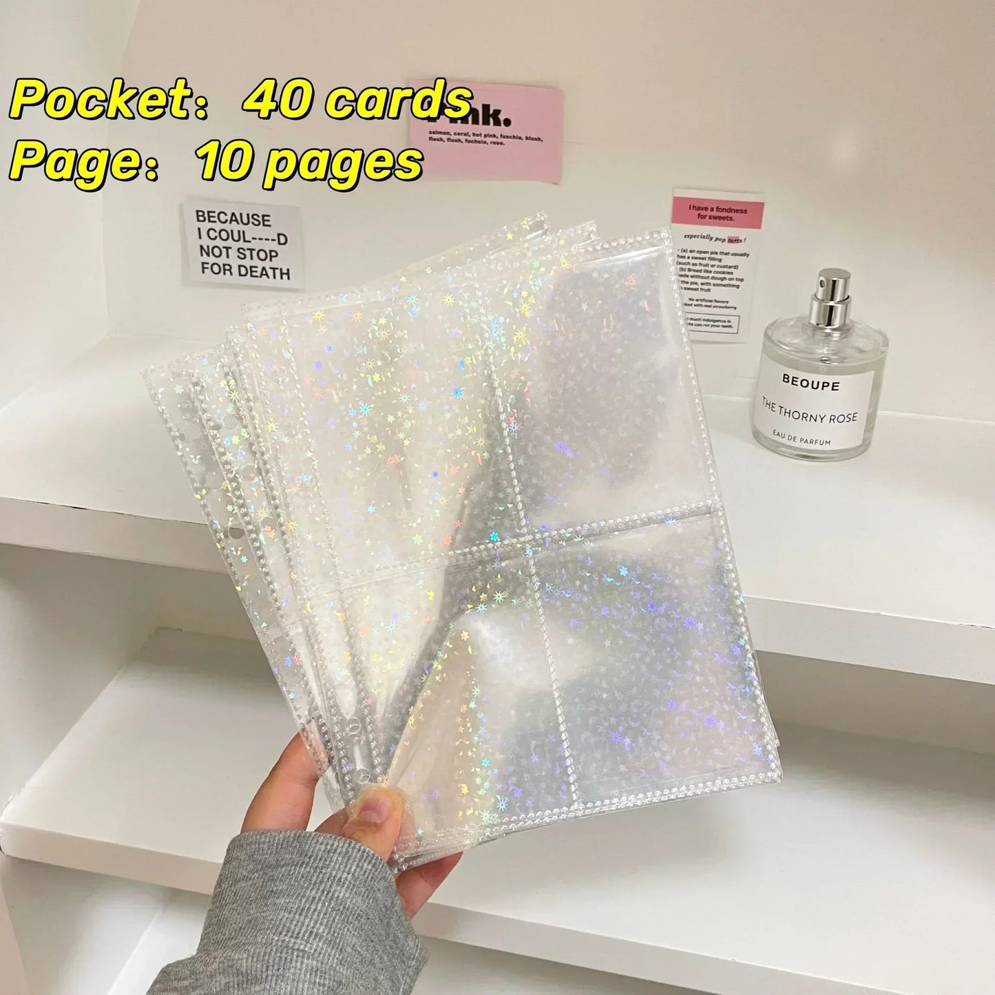 10PCS 1/2/4 Grids Photo Album A5 Inner Page Photocard Binder Photo Sleeve 6 Ring Refill Inner Page Photocard Kpop 포토카드 바인더