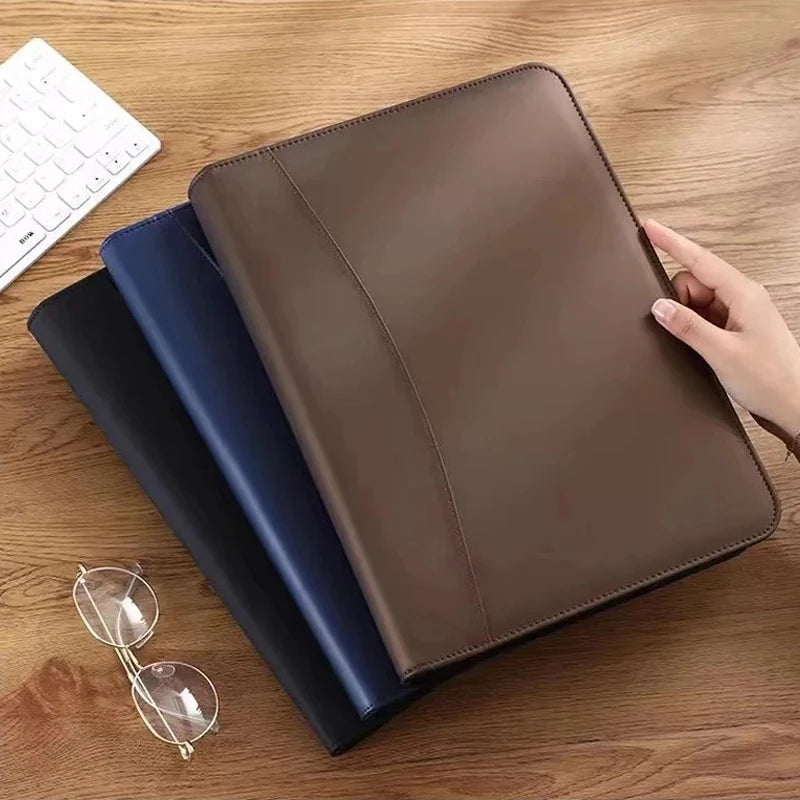 Multifunctional Conference Folder Document A4 Business Stationery Folder Leather Contract Office Filing Binders Folders Supplies
