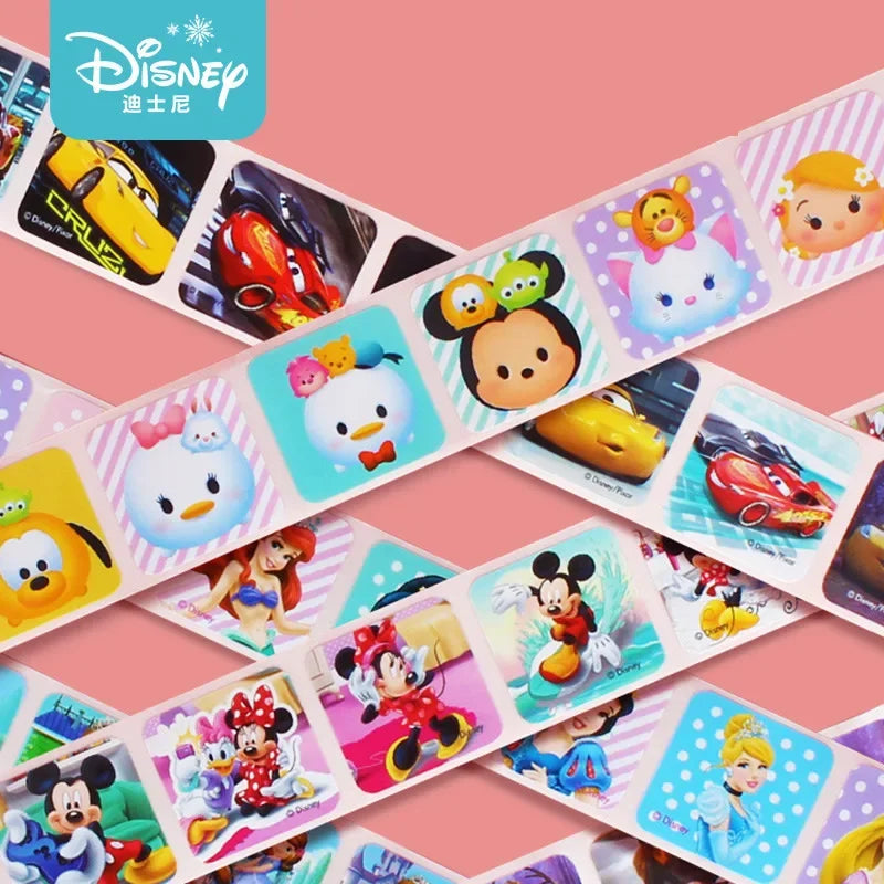 200Pcs/Box Disney Stickers Removable Cartoon Frozen Mickey Sofia Princess DIY Sticker Kids Girl Children Toys Birthday Gifts