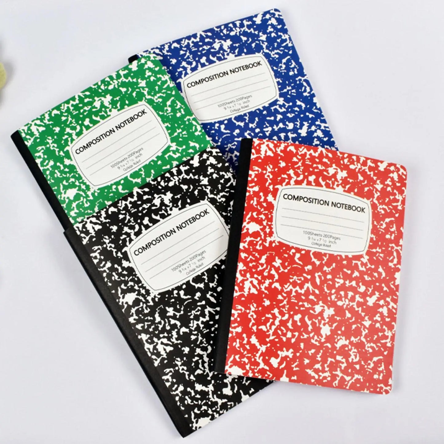 Composition Notebook College Ruled 100 Sheets Abstract Marble Cover Thick Paper 10.2x7.2in Lined Paper Notebook For School