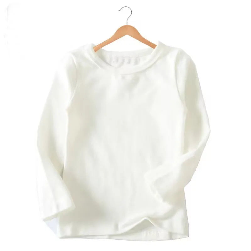 2-7T Toddler Kid Tshirt Summer Cotton Baby Boy Girls Clothes Short Long Sleeve Tee Top Casual Infant T Shirt Childrens Outfit