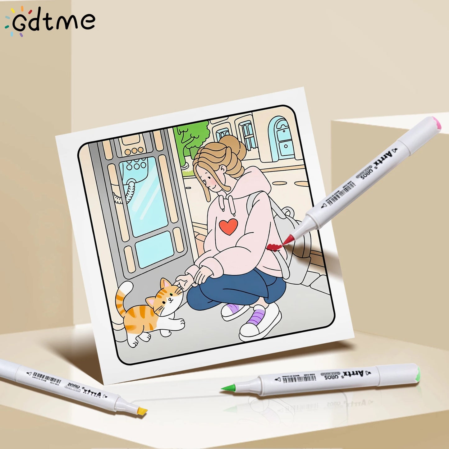 COZY BESTIES: Coloring Book for Adults And Kids Featuring Cute Cozy Daily Activities for Relaxation DIY Painting Drawing Gift