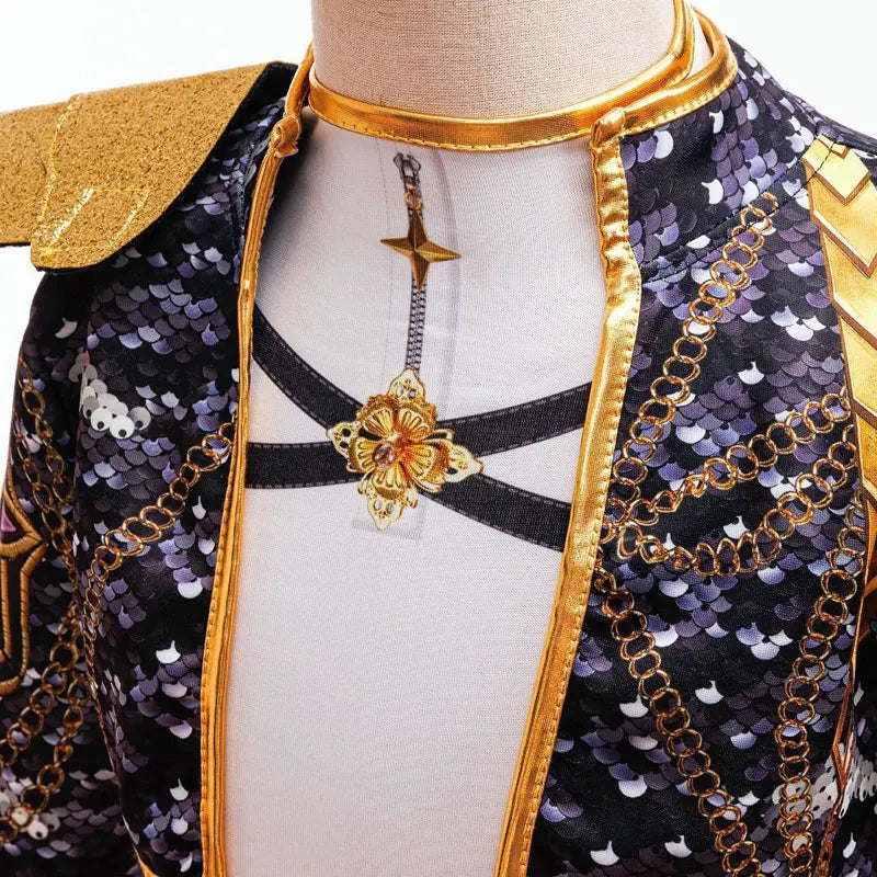 Kids Korean Singer Dance Costume Set Halloween Carnival Cosplay Outfit Girls Stage Performance Role Play Clothes