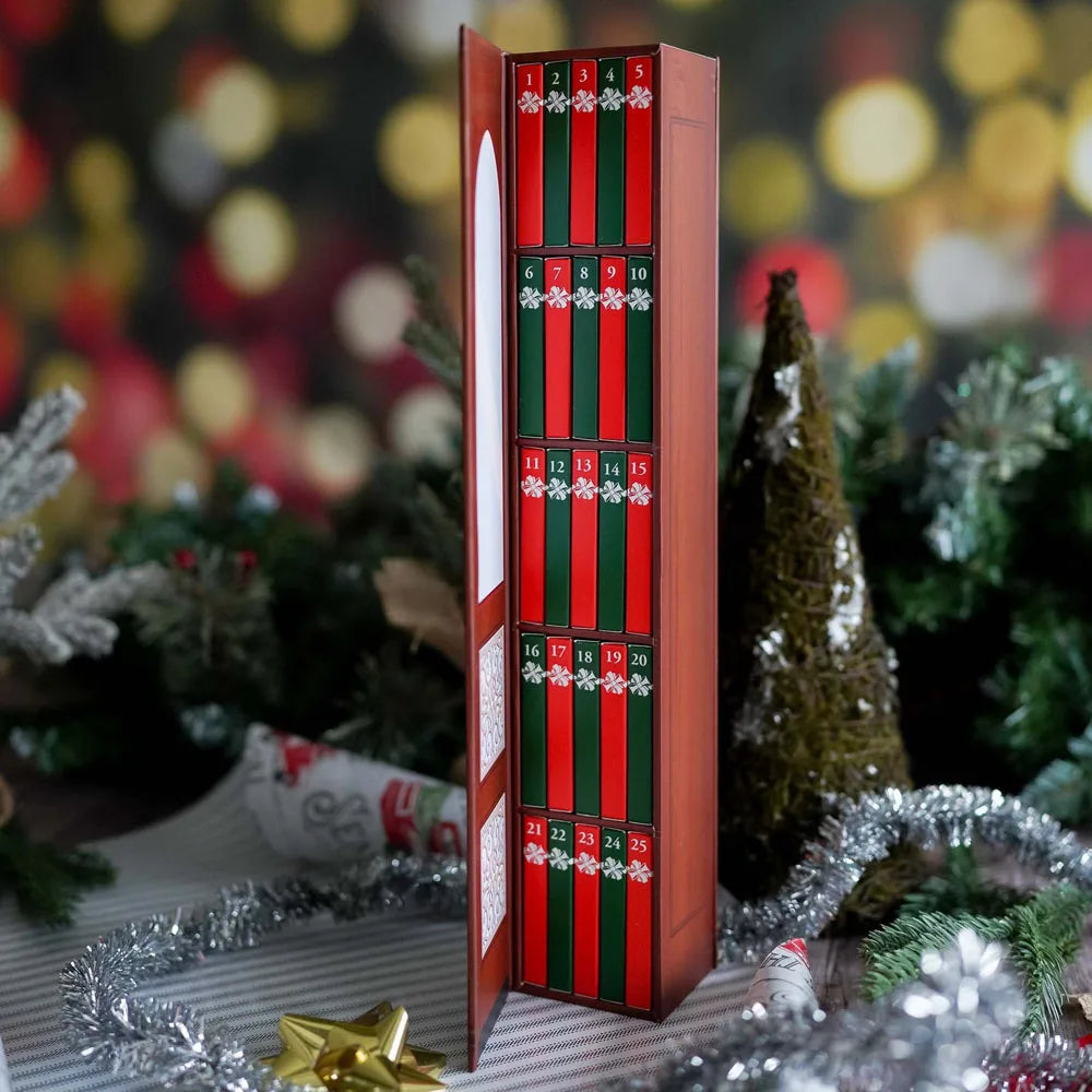 1/2Pcs Mini Book Ornament Advent Calendar 2025, Advent Calendar with 24 Books Gift for Christmas Halloween Holiday Decoration