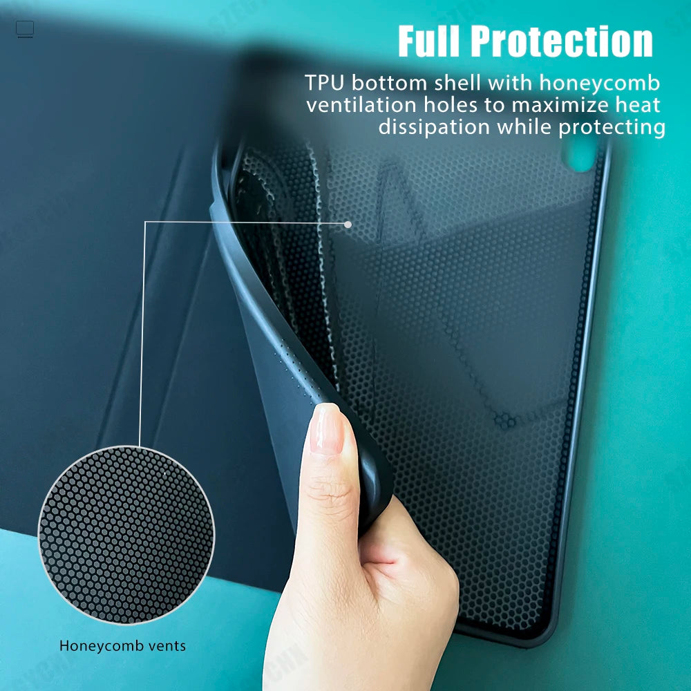 Magic keyboard Wireless Mouse For iPad 9th Generation Case A16 iPad 10.2 7th 8th Cover iPad Pro 11 M4 Air M3 10th Air 5/4 Funda