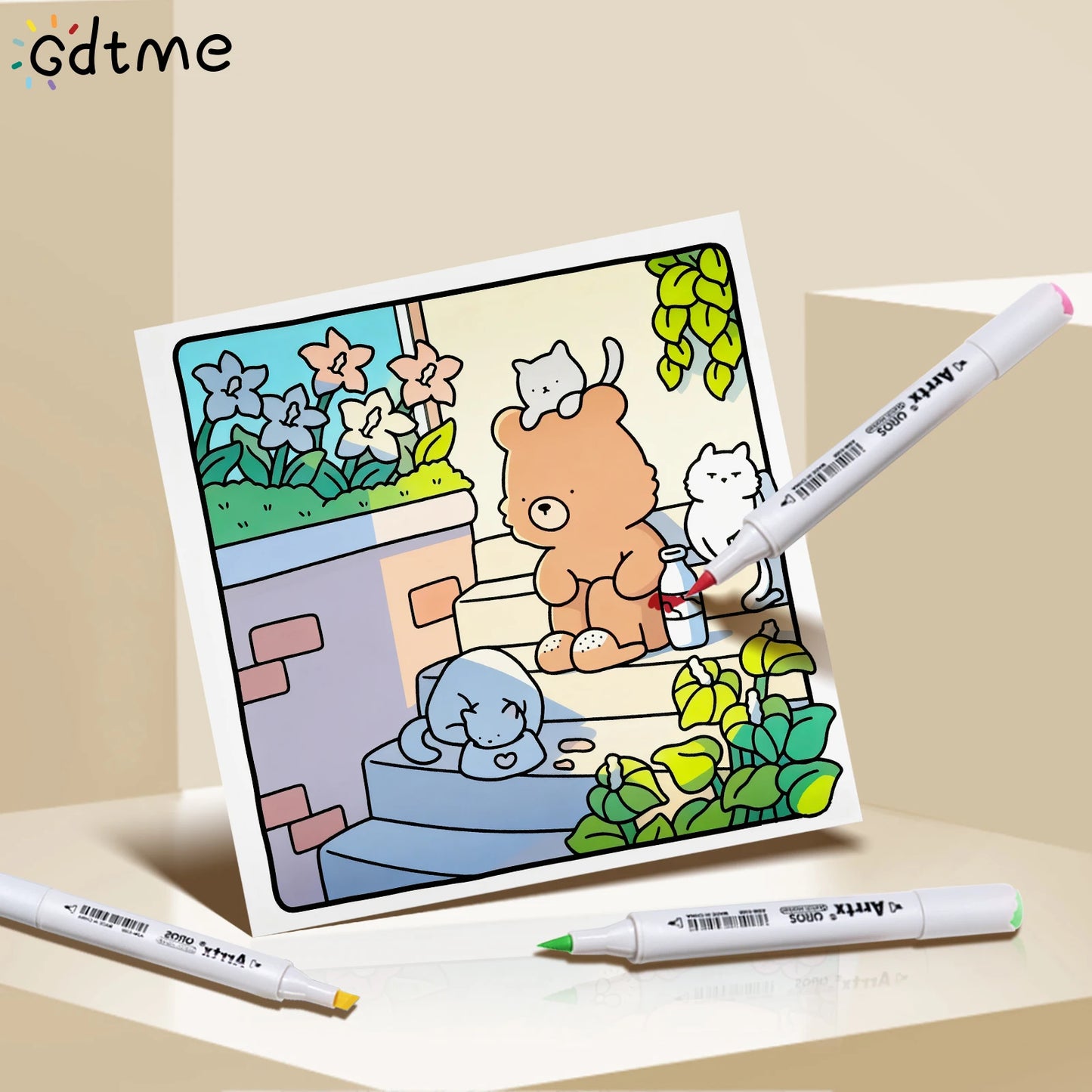 COZY MOMENTS Coloring Book for Adult and Teen Featuring Relieve Stress Kill Time DIY Painting Drawing Book Kids Educational Toys