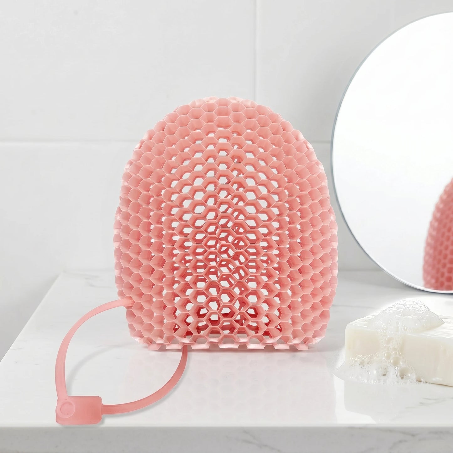 Honeycomb Exfoliating Shower Finger Caps Body Scrub Cleansing Bath Mitt Breathable Odorless Skin Care Tool Multi-Color
