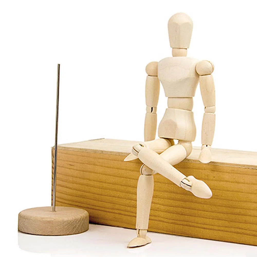 4.5 5.5 8 Inch Polished Male Mannequin Human Movable Limbs Art Models Wooden Toy Drawing Sketch Supplies Home Decor