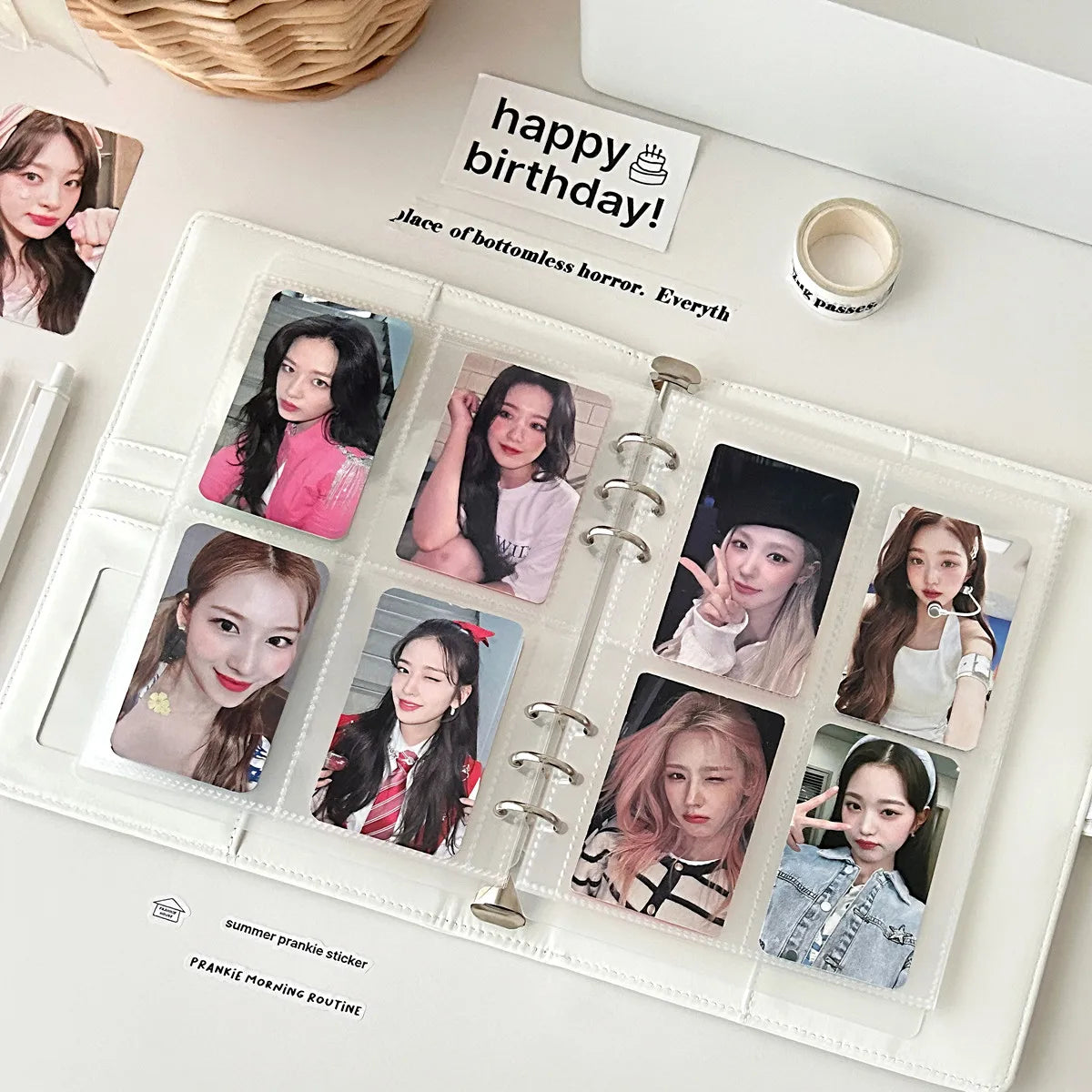 MINKYS Original Design Starrry Star PU A5 Kpop Photocard Binder Collect Book Idol Photo Card Holder Photocards Album