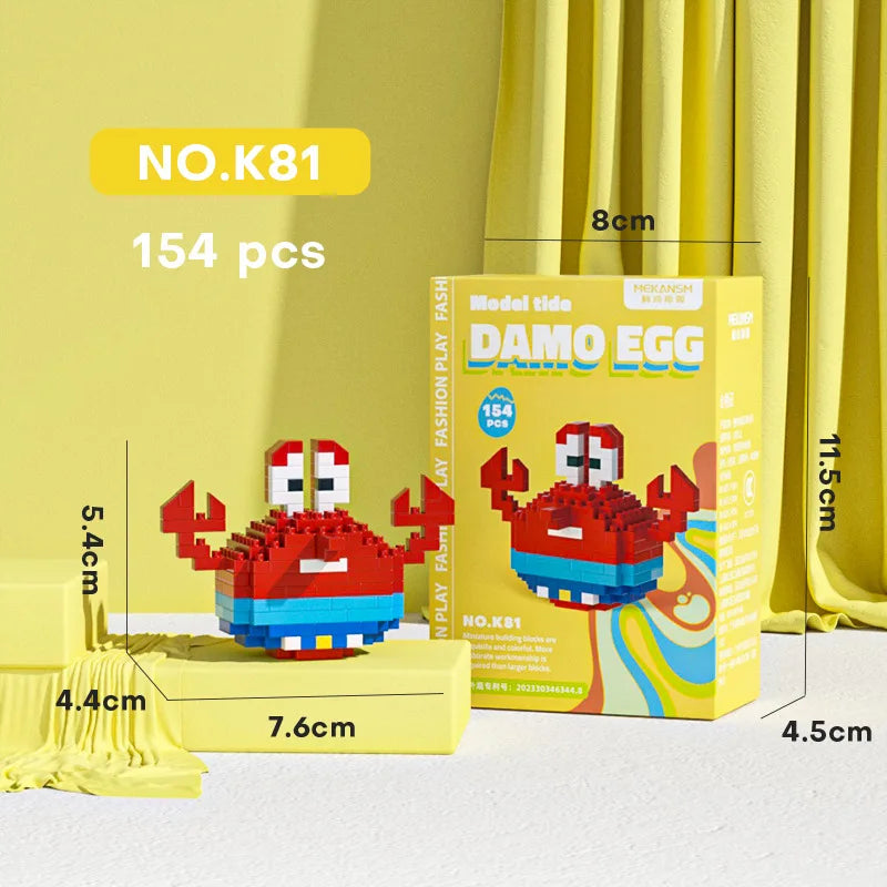 Disney Stitch Building Blocks Anime Kawaii Cartoon mini Action Children's Figures Blocks Bricks Assemble DIY Toys Gift for Kids