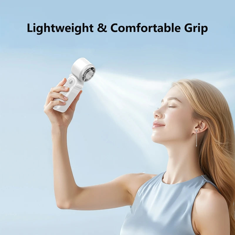 Lenovo Portable Mini Handheld Fan, USB Rechargeable Electric Summer Air Conditioner Cooling Fan Outdoor Travel Camping Sports