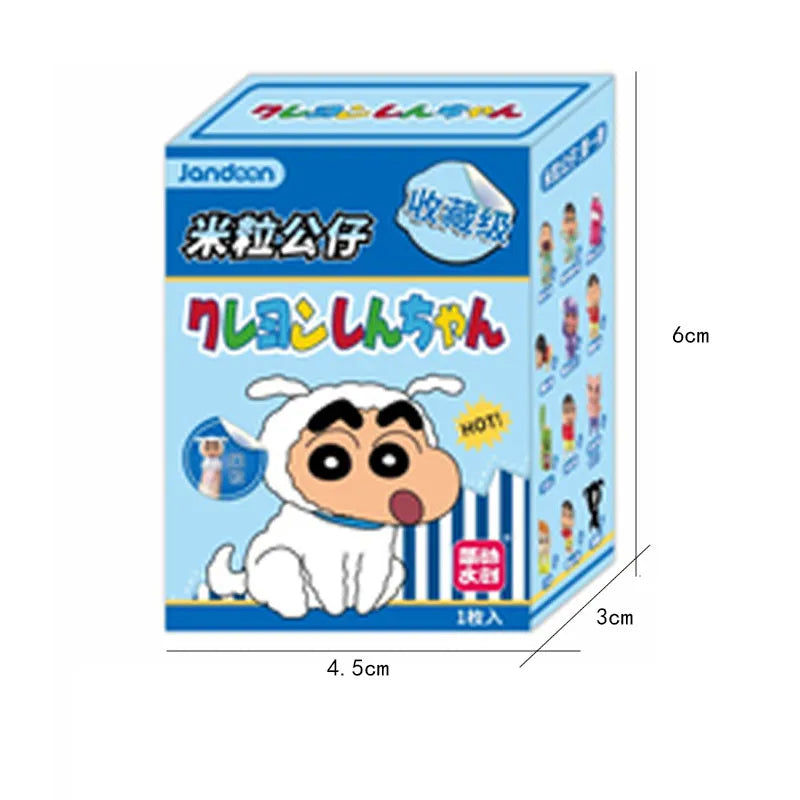 Crayon Shin-Chan Anime Figures Creative Peripheral Dinosaur Diary Baby Rice Grains Doll Model Blind Boxs Toys Children's Gifts