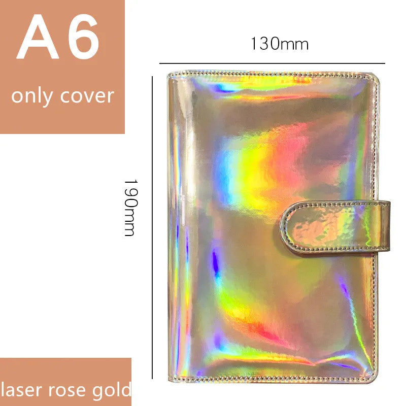 A6/A5 Macaroon Color PU Leather DIY Binder Notebook Cover Diary Agenda Planner Paper Cover School Stationery