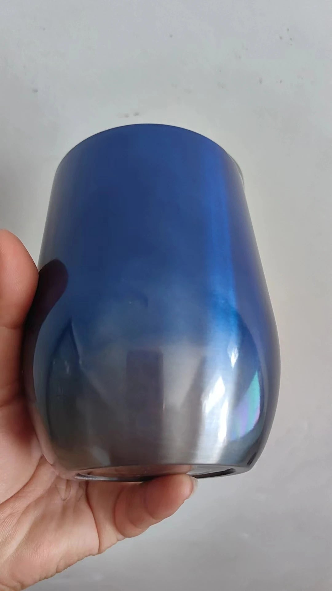 12OZ Wine seal Cover Custom Logo Mug Vacuum Insulated Thermos Garrafa Termica  Egg Shape Coffee Tumbler  Wine Beer  With Lid
