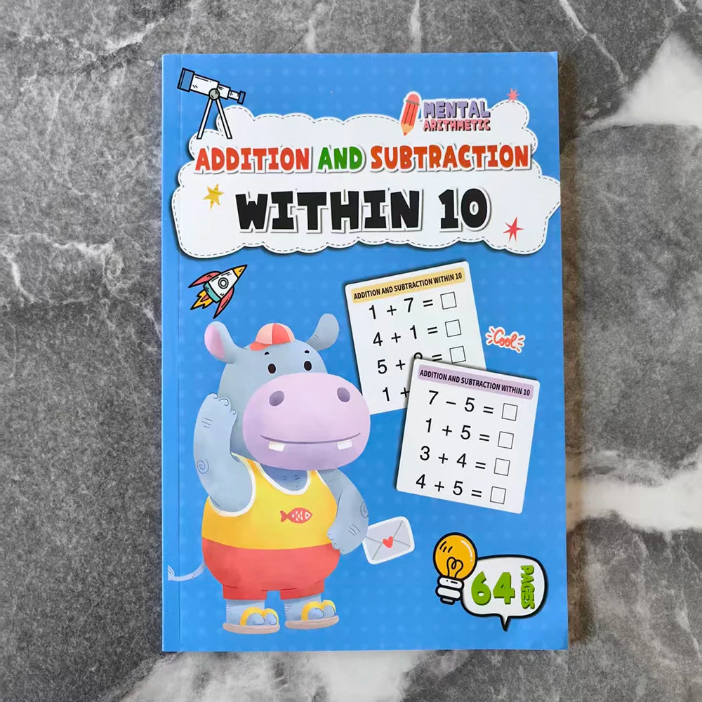 Children's Math Exercise Book, Math Improvement Tool: Addition and Subtraction Within 100, Ideal Math Education Workbook, Back-To-School Gift, Christmas Giveaway