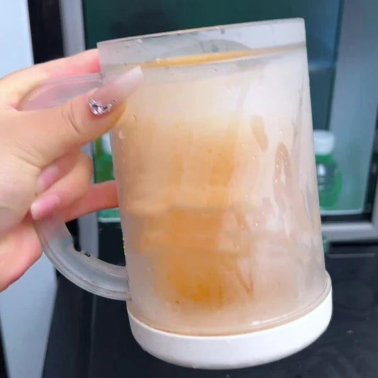 Double-layered ice cups, Perfect for a pool party to keep you cool throughout the summer.double-layer beer mugs, chilled cooling