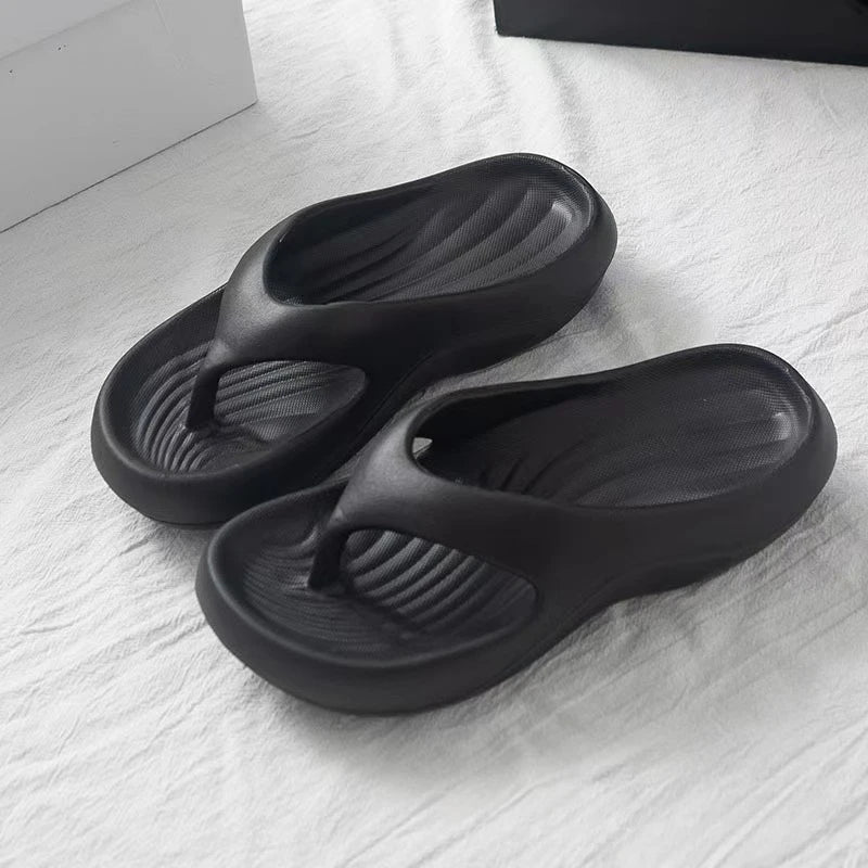 Women Stylish EVA Flip Flops Comfortable Soft Anti Slip Anti Odor Summer Beach Casual Sandals
