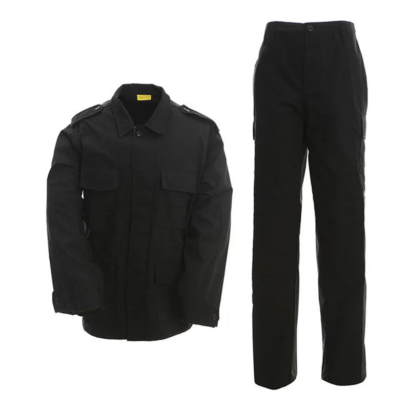 Men's BDU Camouflage Suit, Wear-Resistant, Outdoor Training Clothing, M81 WOODLAND, Seal Old School Suit, Long Sleeved Pants