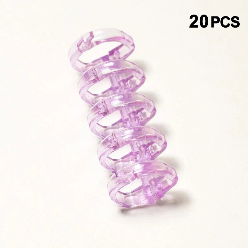 20PCS 5hole Loose-leaf Binder Ring Notebook Spring Spiral Rings Binder Strip Buckle Clip Binding Clip School Supplies Stationery