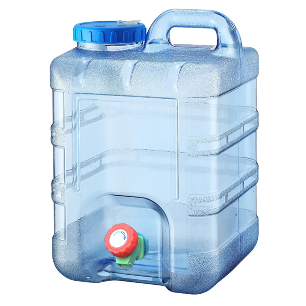 7.5/10/15L Drinking Water Container with Spigot Leakproof Camping Water Tank Large Capacity Water Storage Carrier for Hiking Car