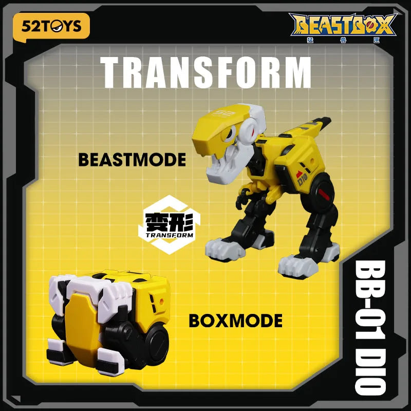 52TOYS Beastbox BB-01DIO Deformation Robot, Converting in Mecha and Cube, Action Figure, Collectible Gift