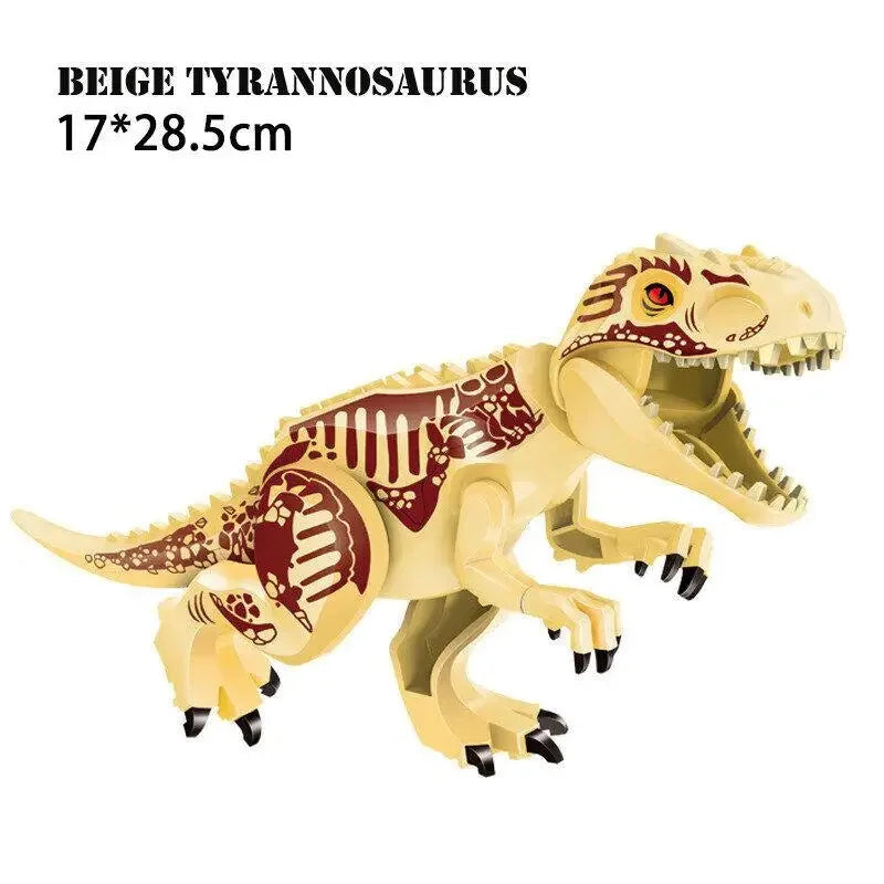 Jurassic World Brutal Raptor Building Blocks Dinosaur Model Tyrannosaurus Indominus T-Rex Assemble Educational Toy For Kids Gift