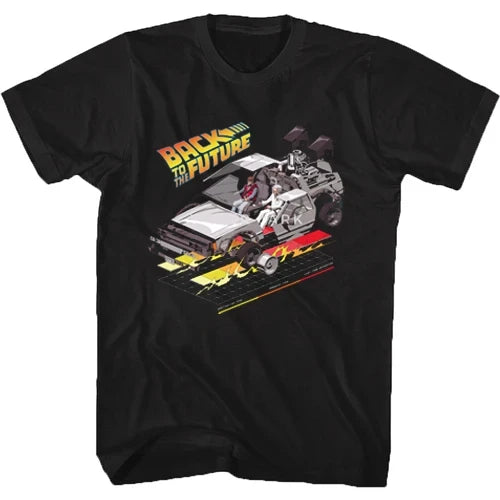 Back To The Future Vintage Car GRAPHIC T Shirt for Men Camiseta Summer Short Sleeve T Shirts Back To Future Tee Tops Streetwear