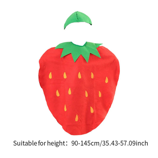Strawberry Outfit Cartoon Food Cosplay Costume Fruit Costume for Party Stage
