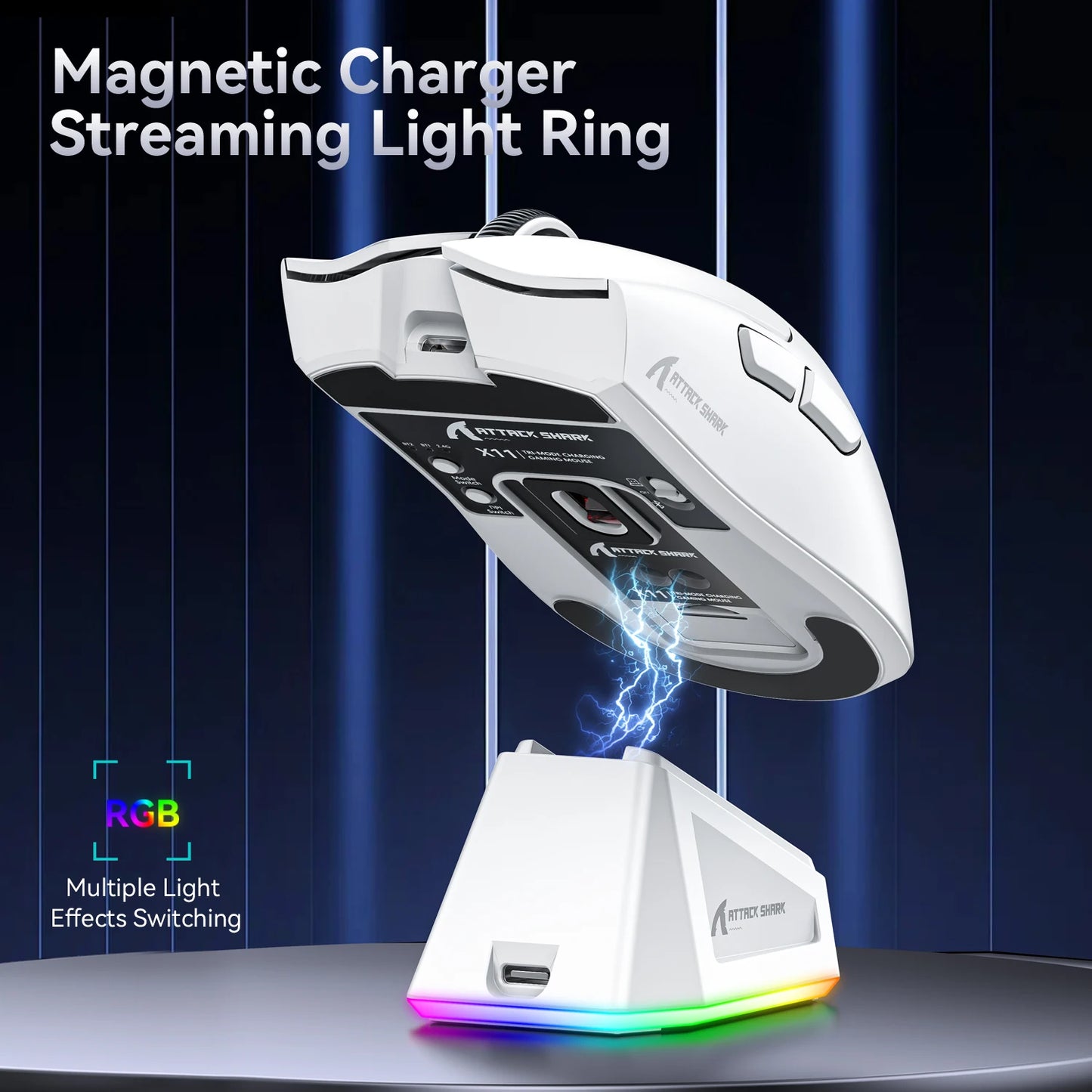 ATTACK SHARK X11 PAW3311 optical sensor,maximum resolution of 22K DPI acceleration up to 40G,edge in competitive gaming