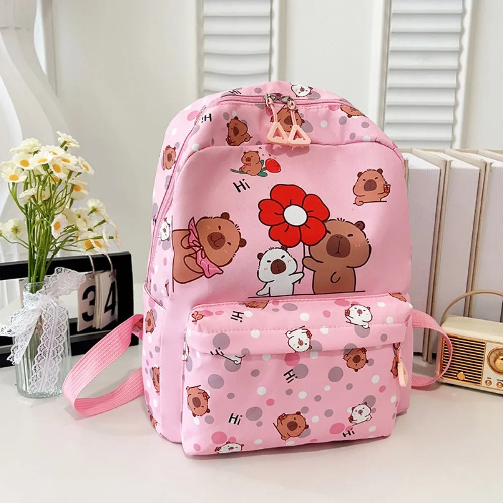New Nylon Backpack Large Capacity Lightweight Shoulders Bag Alleviate Burden Waterproof Schoolbag Back To School
