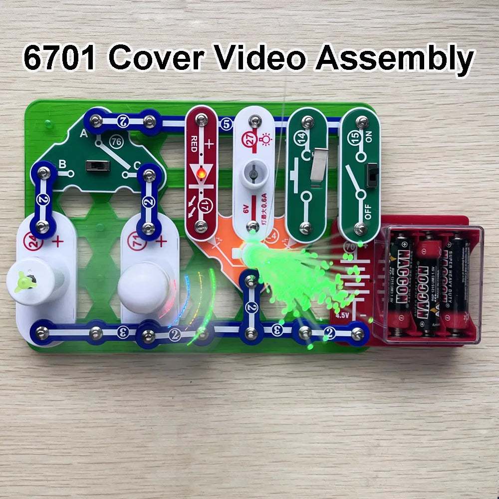 New Science Experiments Kits Circuits Electronic For Kids 30 Piece Circuito Electrico niños For Children STEM Toys Science Kits